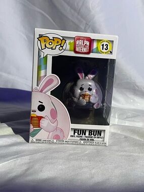 Funko Fun Bun Vinyl Figure - White, Pink & Purple Accents